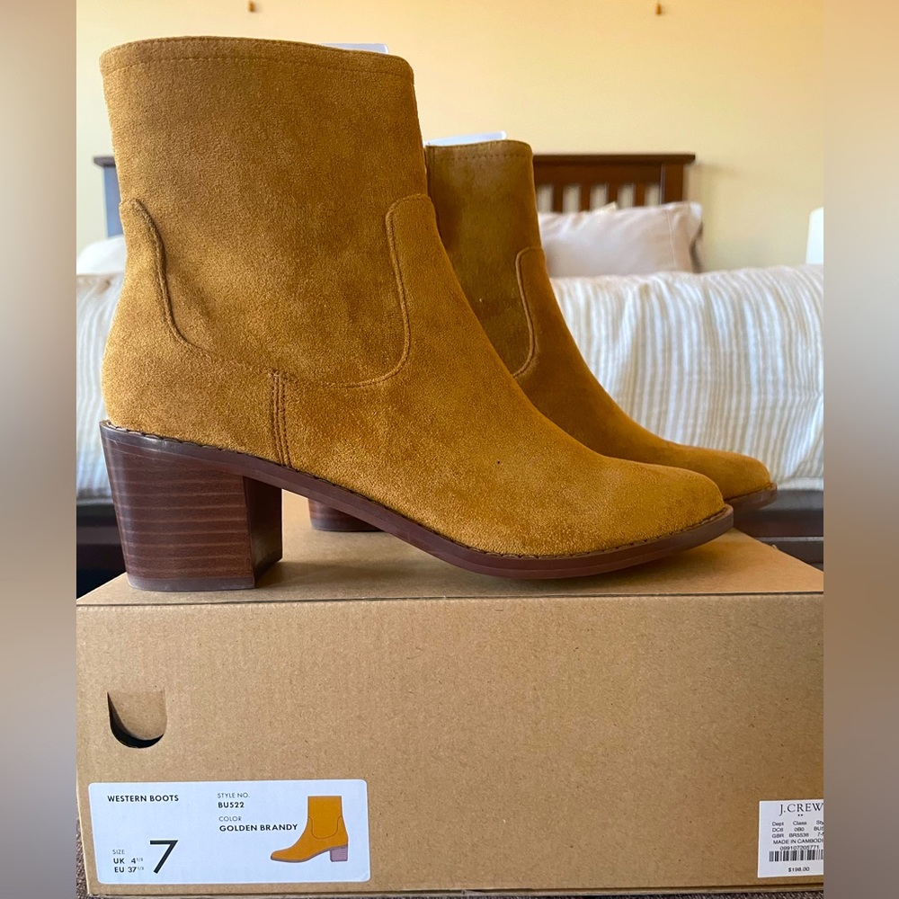 NIB J. Crew Suede Booties